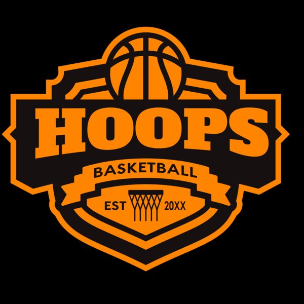 Hoops Basketball logo template 04 Thumbnail